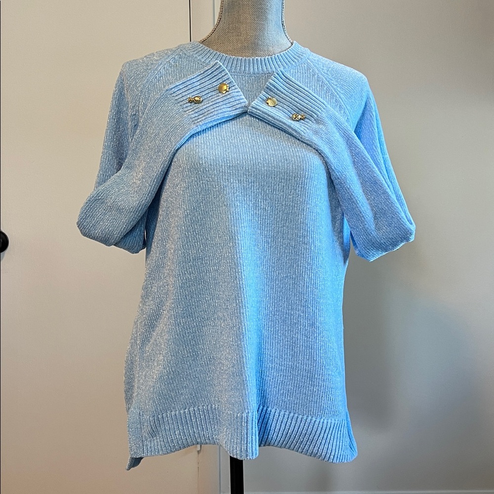 Lily Pulitzer Praxon Sweater in Bon Bon Blue Size M